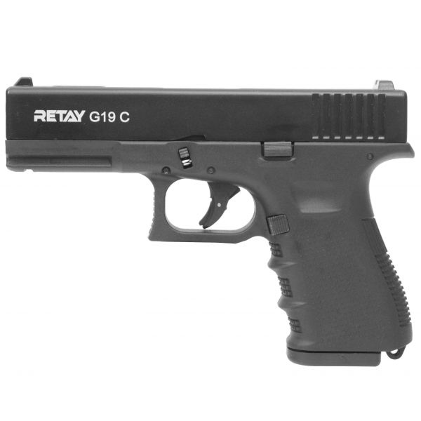 СХП Охолощенный пистолет Retay G19C Glock, кал. 9 мм